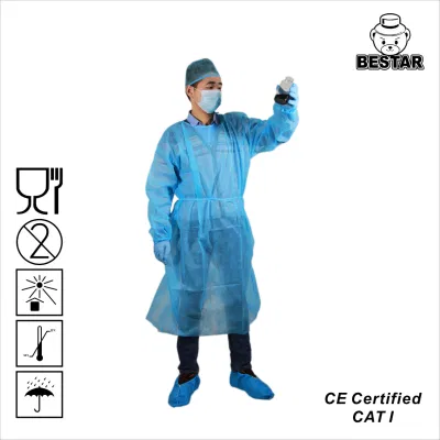 El aislamiento de la bata desechable Nonwoven spp.