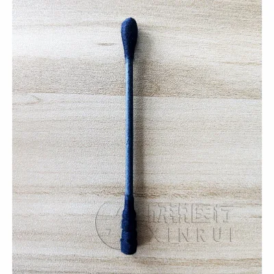 Papel desechable de algodón médico negro Bud Cosmetic Tip algodón Hisopo