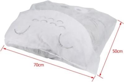 Funda desechable para almohada funda desechable para hotel, funda no tejida para viajes al aire libre portátil ligera