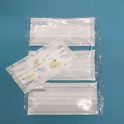 Desechables de 3 capas impermeables protectores CE Oreja Loop &amp; Tie en máscara facial