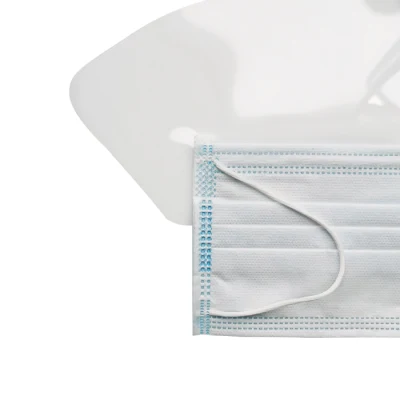 La FDA aprobó el CE de tipo médico Anti-Fog desechables Mascarilla Iir protector transparente con mascarilla quirúrgica con visera de protección médica