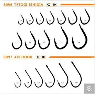 Hooks de Pesca al por mayor de Alta carbono Acero Hooks muy fuertes Pesca en el mar Hooks con camas de barda