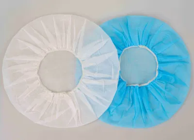 CE Mdr elástica simple o doble médicos desechables, tapa de la enfermera quirúrgica Non-Woven suave transpirable en la tapa de mafia