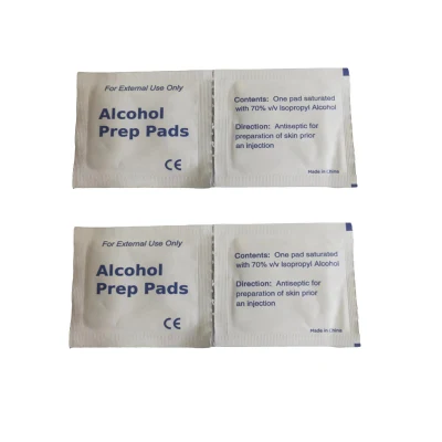 70% Isopropyl algodón de un solo uso hisopo de preparación de alcohol
