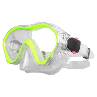 Moda mayorista OEM resina de silicona Anti-niebla fábrica de lentes Buceo Spearfishing Máscara de Snorkel impermeable para adultos
