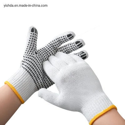 China Wholesale guante de trabajo de seguridad de la mano de obra/trabajo/puntos de PVC Guantes Guantes tejidos de algodón de puntos