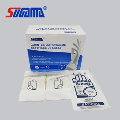 Mayorista de seguridad de protección guantes de látex Powered guantes quirúrgicos