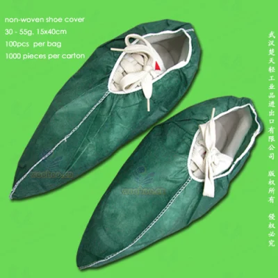 Tratamiento quirúrgico/médico/Plástico/Poly/HDPE LDPE//CPE/PP/SMS/Nonwoven impermeable/PE desechables Cubrezapatos de Hospital/Laboratorio/Farmacéutica/drogas/Electrónica Factory