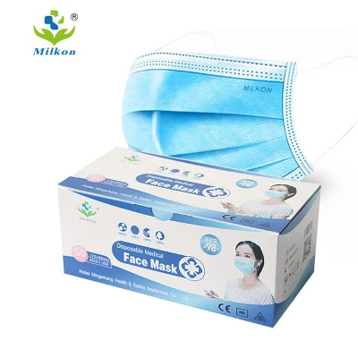 Bfe del 99% hipoalergénica de fábrica de la FDA CE de protección de Nivel 3 de los niños Mascarilla 3 telas no tejidas Mascarilla desechable médico quirúrgico