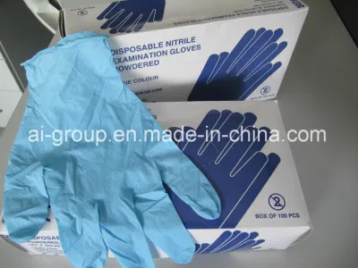Guante de examen de seguridad desechable de látex, vinilo, PVC, caucho nitrilo negro al por mayor para hospital/hogar/belleza/alimentos.