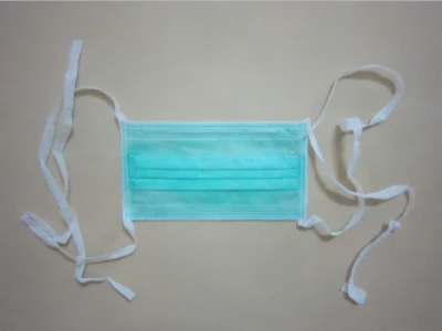 La FDA CE de tipo quirúrgico estándar desechables Iir 3/4 Telas protector negro de carbón activado en14683 Bfe99 Earloop Tie-en la cara Mascarilla para niños y adultos