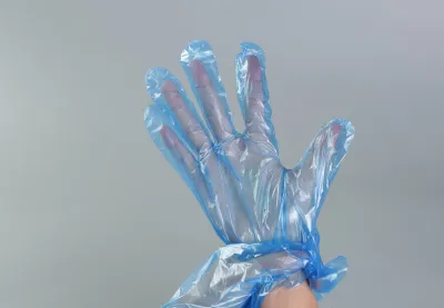De protección guantes desechables de polipropileno plástico HDPE PE Guantes de 0,5G