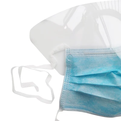 La FDA aprobó el CE de tipo médico Anti-Fog desechables Mascarilla Iir protector transparente con mascarilla quirúrgica con visera de protección médica
