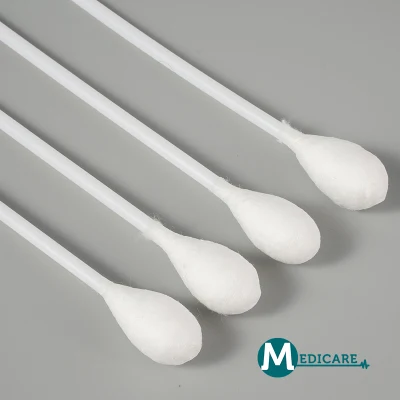 Aplicador de algodón estéril (bastoncillo de algodón puntas algodón Stick hisopo de algodón única cabeza hisopo de algodón doble cabeza hisopo de algodón