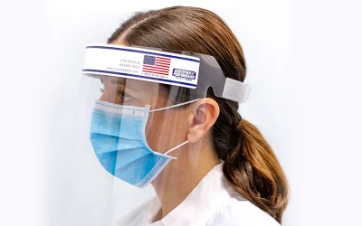 Cara Anti-Fog escudo protector contra la seguridad de la guardia de la Saliva se enfrentan a la cara de máscara de visera de plástico transparente