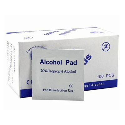 Desechables médicos Prep Alcohol isopropílico al 70% la almohadilla de gasa con alcohol