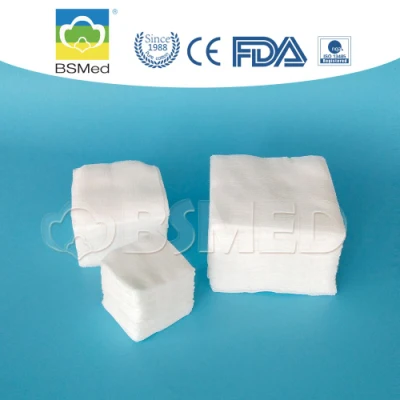 Algodón absorbente desechable aprobado por la CE ISO hisopo con/sin gasa Rayos X.