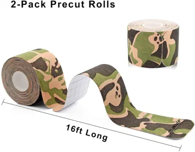 Camo Deportes cinta muscular Kinesio Tape cinta Kinesiología precortadas