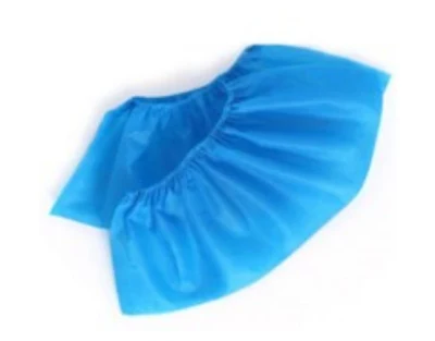 Protector de calzado desechable antipolvo para salas limpias no tejidas de color azul