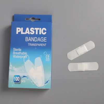 72*19mm piel Color transpirable Waterproof plástico PE herida primero Montaña rusa de ayuda