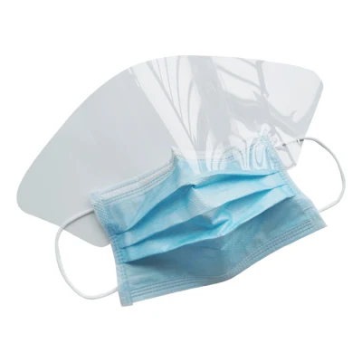 La FDA aprobó el CE de tipo médico Anti-Fog desechables Mascarilla Iir protector transparente con mascarilla quirúrgica con visera de protección médica