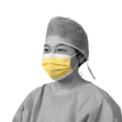 Tratamiento quirúrgico/Tipo iir/Protección/médico/Seguridad/Nonwoven 3ply/4ply Mascarilla desechable con elástico Ear-Loops/tie-on