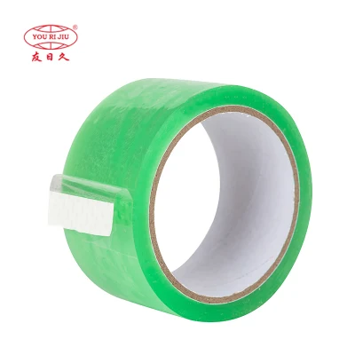 30% de descuento Yourijiu Cristal amarillento transparente resistente al agua BOPP OPP adhesivo Embalaje de calidad económica Diseño personalizado cinta Easy Tear