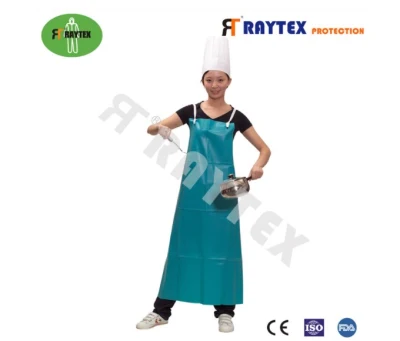 Cocina Nonwoven desechables PVC/PE/PP delantal para la protección