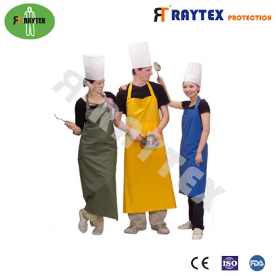 Cocina Nonwoven desechables PVC/PE/PP delantal para la protección
