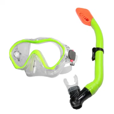 Moda mayorista OEM resina de silicona Anti-niebla fábrica de lentes Buceo Spearfishing Máscara de Snorkel impermeable para adultos