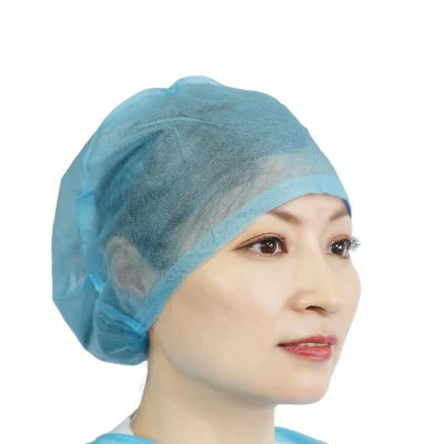 Gorra desechable no tejida para médicos quirúrgicos