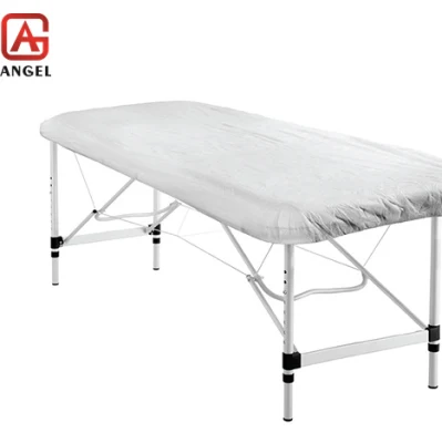 La higiene desechables Non-Woven Bedsheet elástica colocada la colcha con elástico Bedsheet
