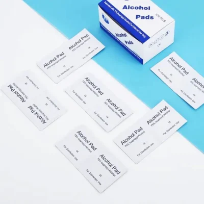 Limpieza de eliminación de médicos SJ Alcohol pastillas de preparación para la almohadilla de alcohol Swab desechables