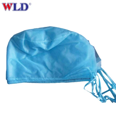 Tira Tejida desechables tapa tapa de culata Bouffant Clip Cabello Médico Quirúrgico de la Red Hat