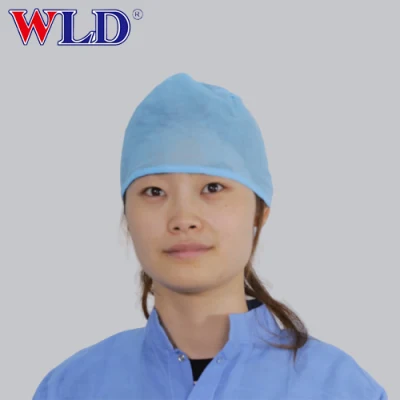 Tira Tejida desechables tapa tapa de culata Bouffant Clip Cabello Médico Quirúrgico de la Red Hat
