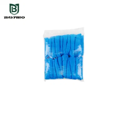 Protector de calzado desechable antipolvo para salas limpias no tejidas de color azul