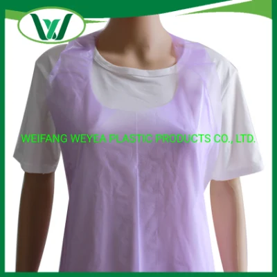 Resistente al agua con el médico/Hospital/dental/PP/Nonwoven/Poly/HDPE LDPE/desechables de plástico/PE delantal para el servicio de la industria de procesamiento de alimentos/Hotel/Restaurante de cocina/seguridad