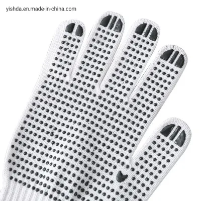 China Wholesale guante de trabajo de seguridad de la mano de obra/trabajo/puntos de PVC Guantes Guantes tejidos de algodón de puntos