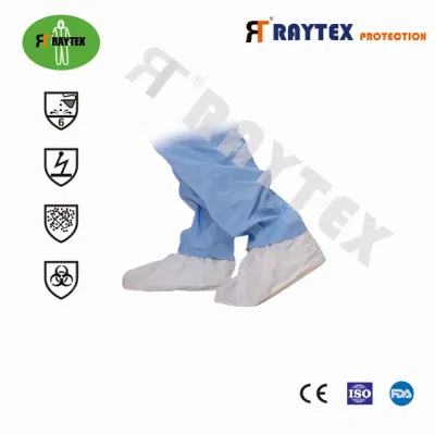 52202 Nonwoven Raygard blanco médico-quirúrgicas de la cubierta con elástico, desechables Non-Woven Cubierta a prueba de agua