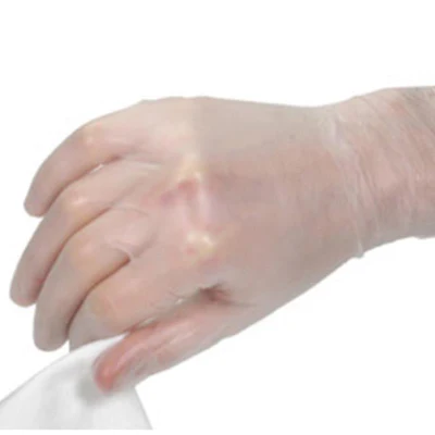 Guantes de examen de látex desechables esterilizados sin polvo o polvo