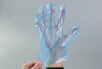 De protección guantes desechables de polipropileno plástico HDPE PE Guantes de 0,5G