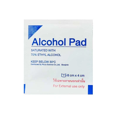 Alcohol isopropílico almohadilla hisopo de alcohol Equipo médico