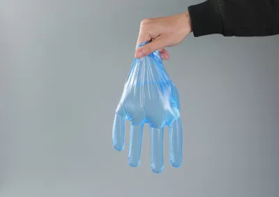 De protección guantes desechables de polipropileno plástico HDPE PE Guantes de 0,5G