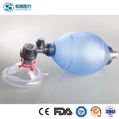 Sunton muestra disponible de los anillos de Gancho desmontable de color oscuro y seco en condiciones de limpieza manual de PVC de China de fábrica Resuscitator