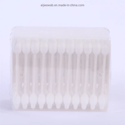 Baby Safe bastoncillos de algodón de plástico de la cabeza grande un hisopo de algodón para la salud bebé de personalización de la muestra