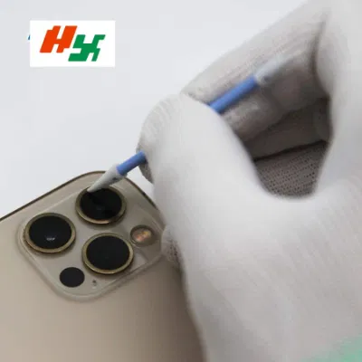 Industrial Cleanroom algodón espuma de poliéster bastoncillos de limpieza desechables sin pelusa