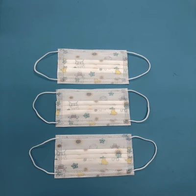 Desechables de 3 capas impermeables protectores CE Oreja Loop &amp; Tie en máscara facial