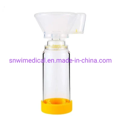 Adultos OEM MDI Pediátrica de la Cámara de asma separador Aerosol inhalador Aerochamber nebulizador con máscara de silicona