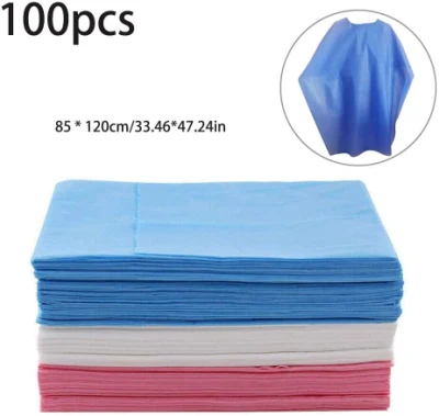 Non-Woven Salón de corte de pelo delantal de capas de protección personal