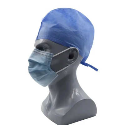 Quirúrgico/médico/Dental/Enfermería/Scrub/espacio/Mob/MOP/Trabajo/Braga/SMS tapón de PP desechable no tejido para médico